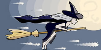 witch flying
